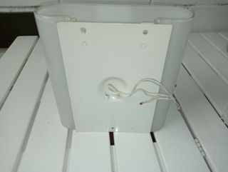 Lampadario in vetro bicolore