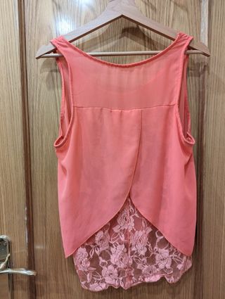 Camisa de tirantes rosa