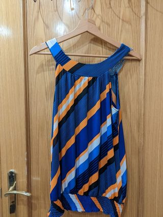 Camisa de tirantes azul