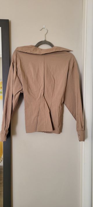 Camisa beige ZARA
