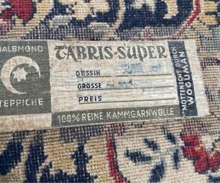 Alfombra Real Alemana Vintage Años 70