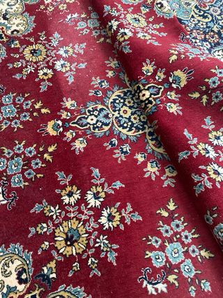 Alfombra Real Alemana Vintage Años 70