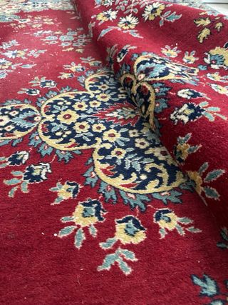 Alfombra Real Alemana Vintage Años 70