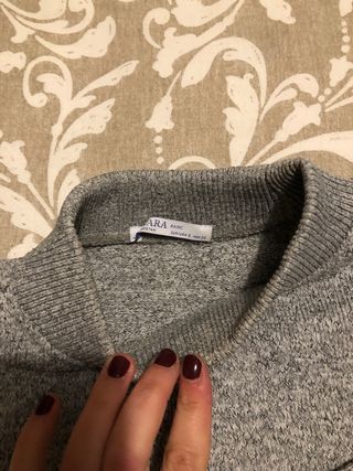 Jersey gris de Zara
