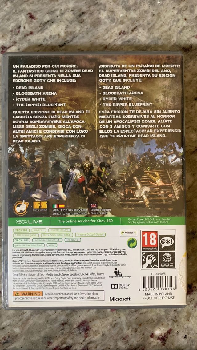 Dead Island Game of the Year Edition XBOX 360