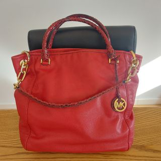 Bolso tote piel rojo Michael Kors