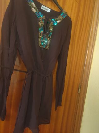 blusa de viscosa manga larga