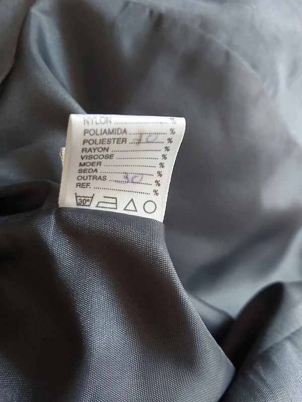 Casaco/Blazer fino azul sedoso,40, La Cittá