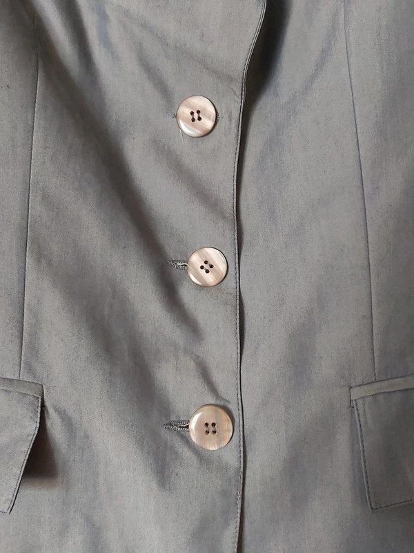 Casaco/Blazer fino azul sedoso,40, La Cittá