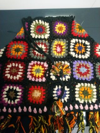 poncho de lana