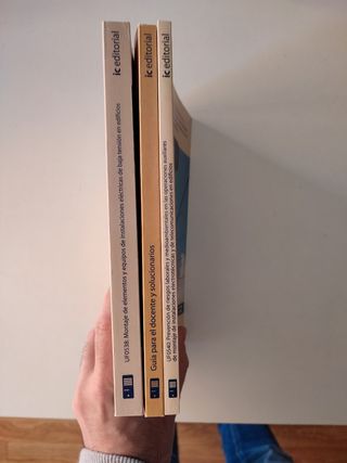 Pack 3 libros instalaciones baja tension