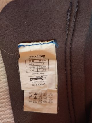 traje neopreno 10 años TRIBORD