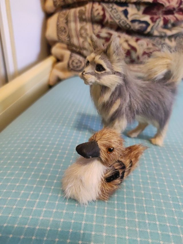 animali con pelliccia finta 