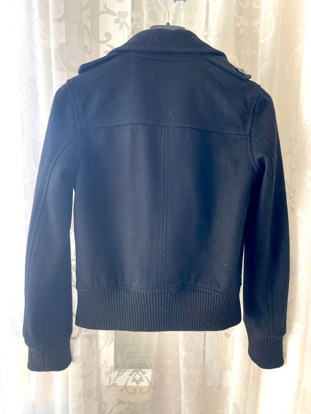 CAZADORA DE PAÑO NEGRA