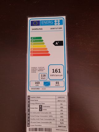 TIENE ALGUNOS LEDS FUNDIDOS. smart tv samsung 65'