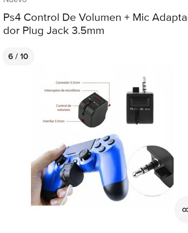 PS4 ADAPTADOR AURICULAR