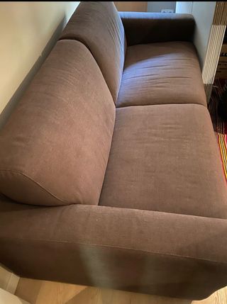 Sofá cama marron de Natuzzi en perfecto estado