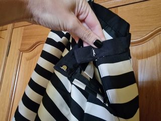 Falda lunares verde y blanco Zara