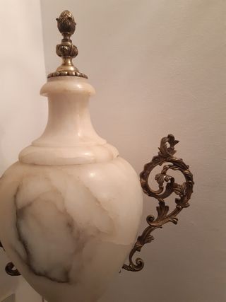 Lámpara de alabastro antigua