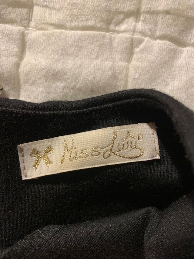 Vestido de fiesta negro , T 12 años