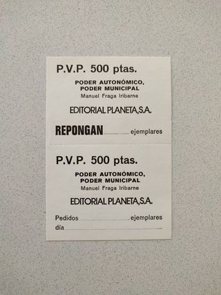 Poder autonómico, poder municipal; Manuel Fraga