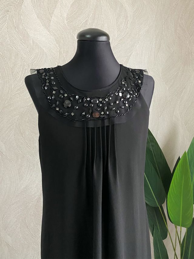 Vestido pedrería de Altamoda Talla XXL