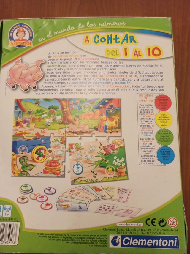 Juego Clementoni. (3-5 años)