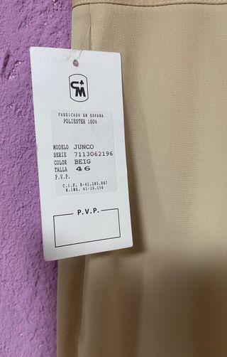 Pantalón de pinzas talla 46
