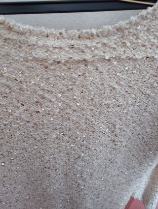 Blusa con lentejuelas Zara