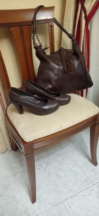 ZAPATOS DE PIEL MARRON DE ZENDRA BASIC