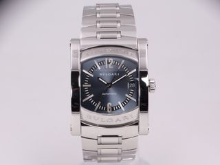 BVLGARI Assioma AA44S Brazalete & Piel FULL SET