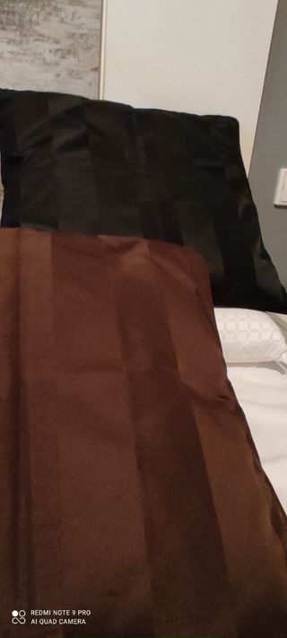 6 COJINES CON RELLENO NUEVOS, 3 EUROS CADA UNO.