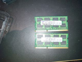 2 memorias  RAM SAMSUNG DDR3 2Gb