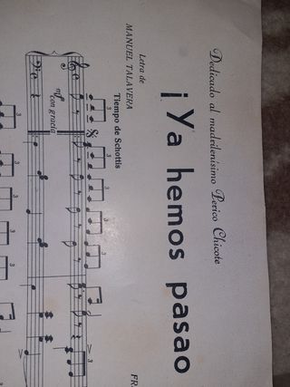 PARTITURA YA HEMOS PASAO(GUERRA CIVIL)