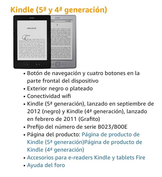 Ebook Kindle + funda original