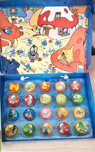 Puffi Schtroumpf Smurf collezione palline completa