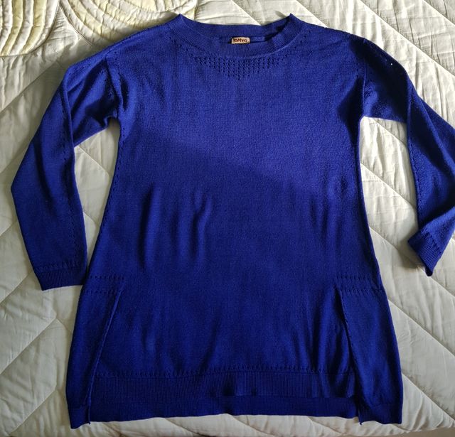 Maglioncino donna bluette lungo DMYA