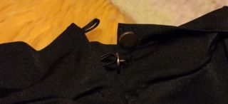 Vestido largo negro cut out 40