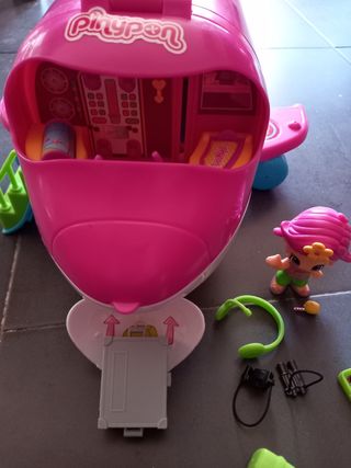 Avión Pin y Pon con accesorios