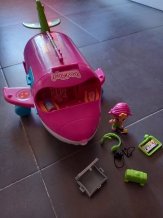 Avión Pin y Pon con accesorios