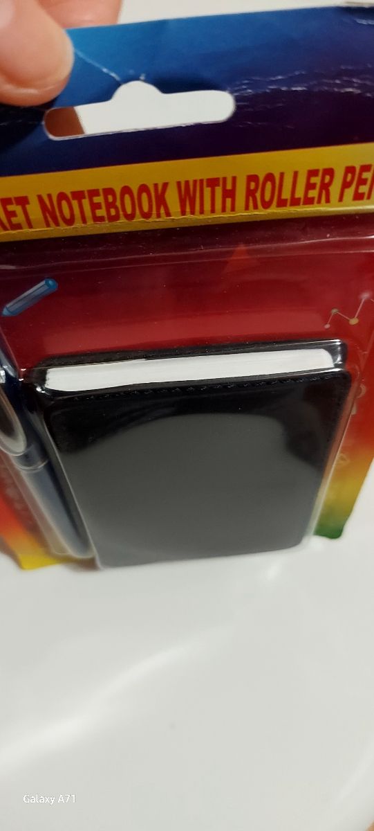 blocco notes tascabile con penna