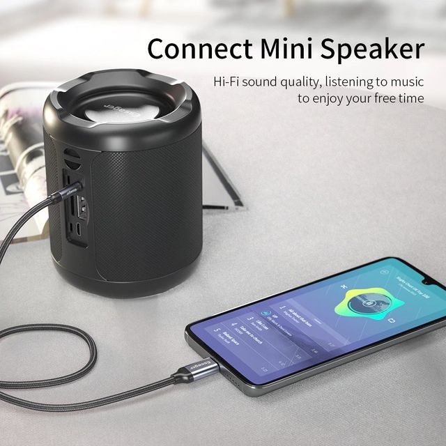 Adaptador USB C a Jack auxiliar