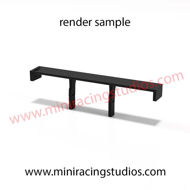 Alerón 3D BMW 320i Scalextric impreso FLEX/Rígido