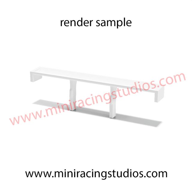 Alerón 3D BMW 320i Scalextric impreso FLEX/Rígido