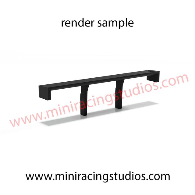 Alerón 3D BMW 320i Scalextric impreso FLEX/Rígido