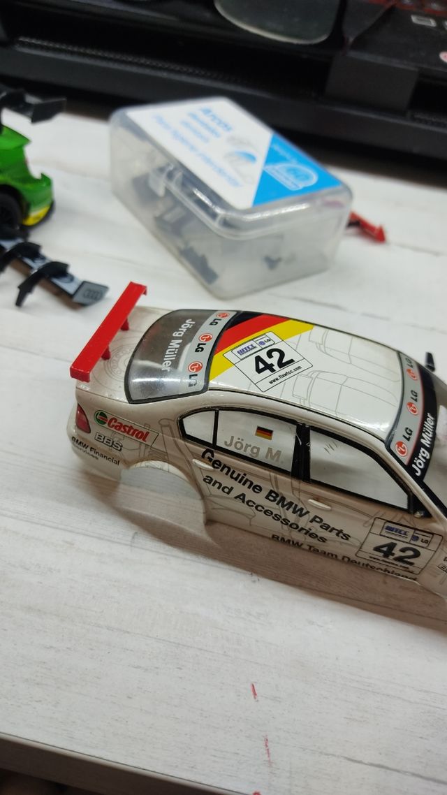 Alerón 3D BMW 320i Scalextric impreso FLEX/Rígido