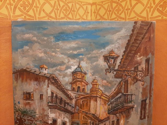 2 Cuadros pintados en lienzo