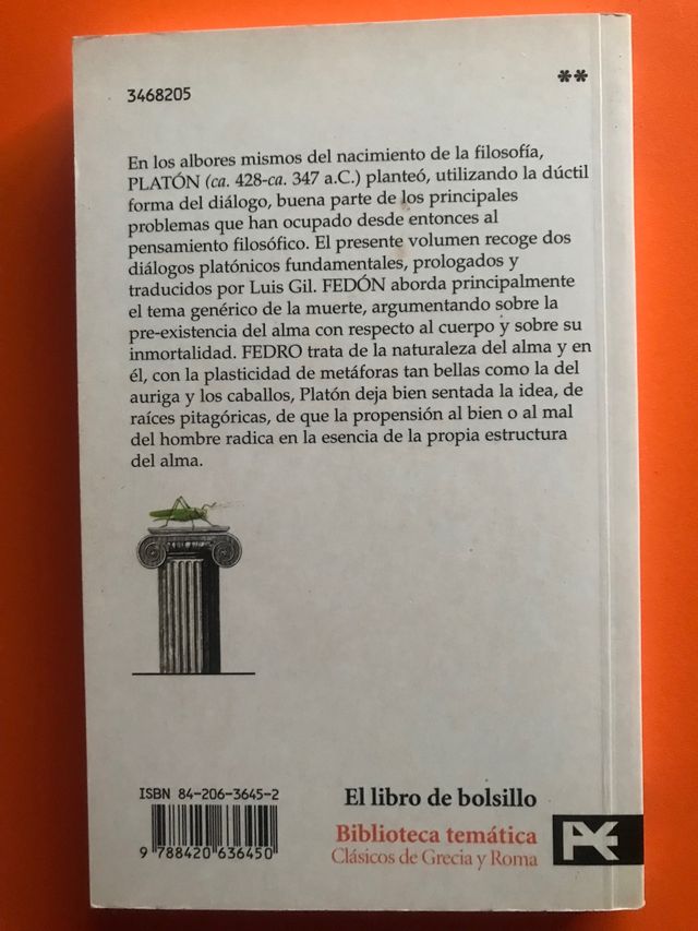 Fedon. Fedro. Platón