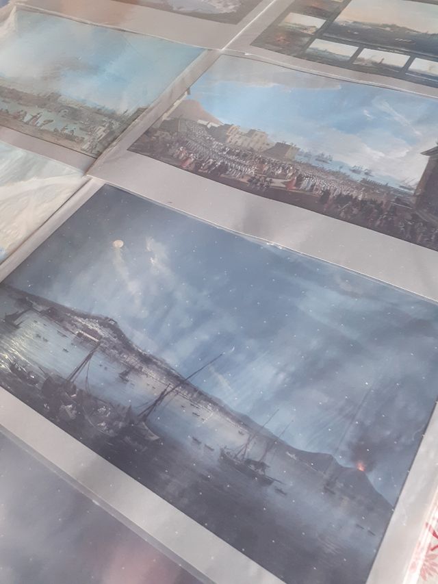 10 stampe di napoli vesuvio de il mattino