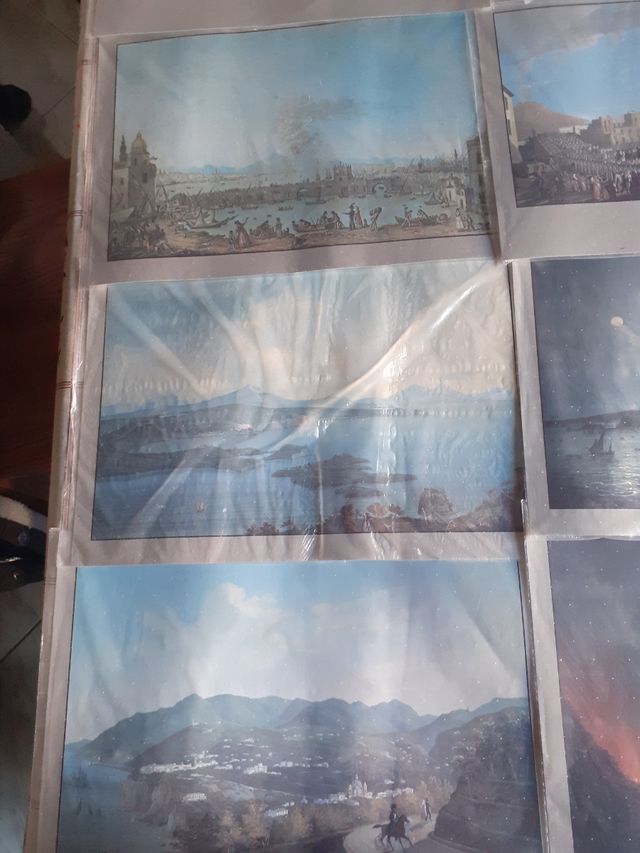 10 stampe di napoli vesuvio de il mattino